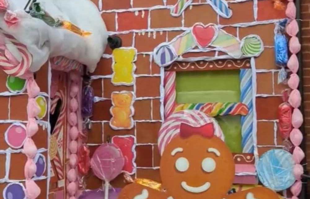 I turned the outside of my home into a real life gingerbread house for Christmas – I hope my landlord doesn't drive past | The Sun
