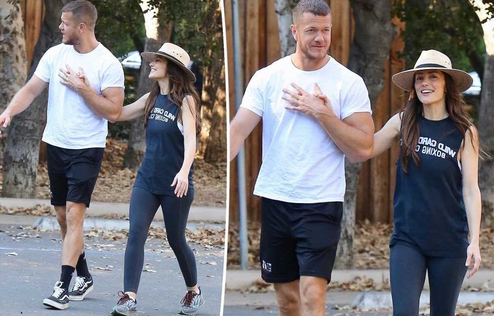 Minka Kelly and Imagine Dragons’ Dan Reynolds hold hands after date night