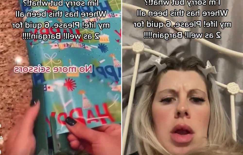 Woman shares budget buy which makes Christmas wrapping so much quicker and people are racing to snap it up | The Sun