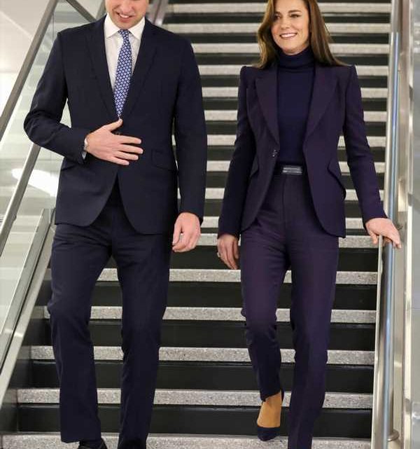 Princess Kate wore a McQueen suit for the Waleses’ first event in Boston
