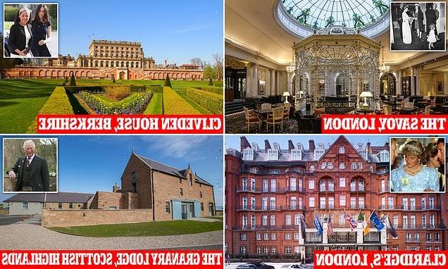 Fit for a king! Look inside the Royal Family&apos;s favourite hotels