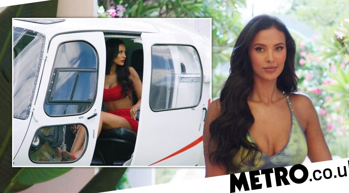 Maya Jama arrives to Love Island villa in style for hosting debut