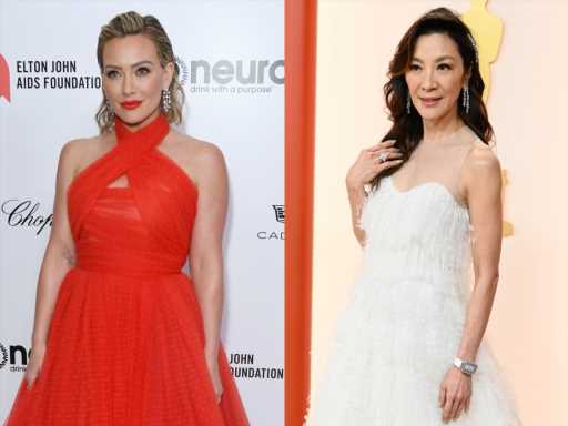 Celebrities Who Transformed Themselves Into IRL Disney Princesses at the 2023 Oscars: Hilary Duff, Michelle Yeoh, & More