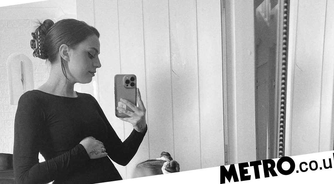 Cher Lloyd shows off growing baby bump for first time since announcing pregnancy