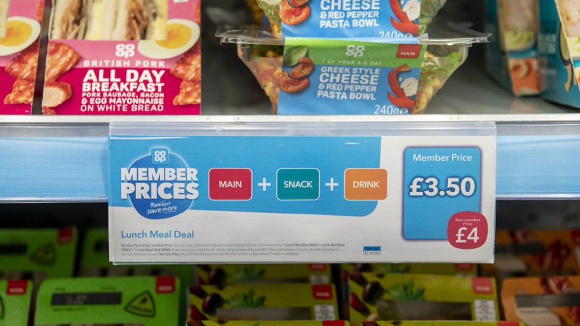 Co-op slashes prices across more than 60 food lines for members