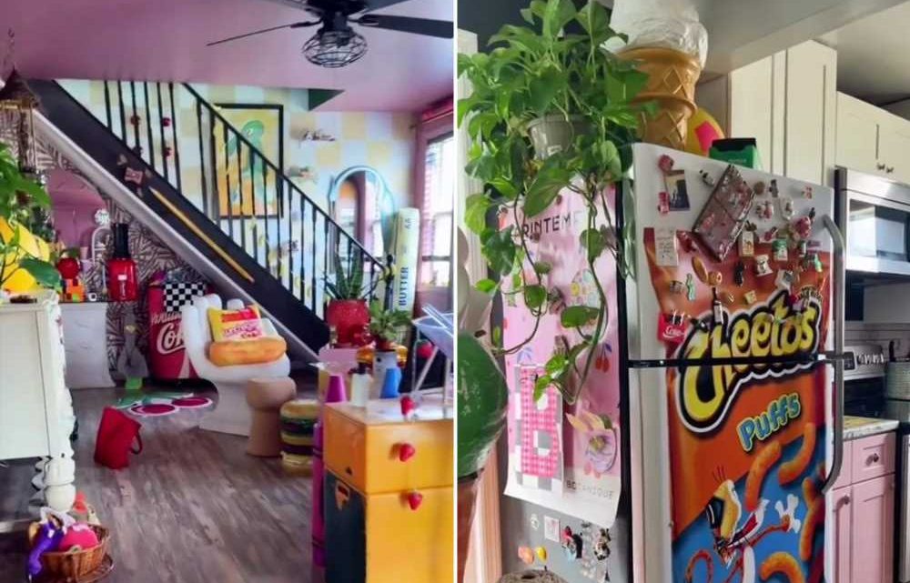 I grew up in a boring beige home so took my own place to another level of colour – people are stunned when they see it | The Sun