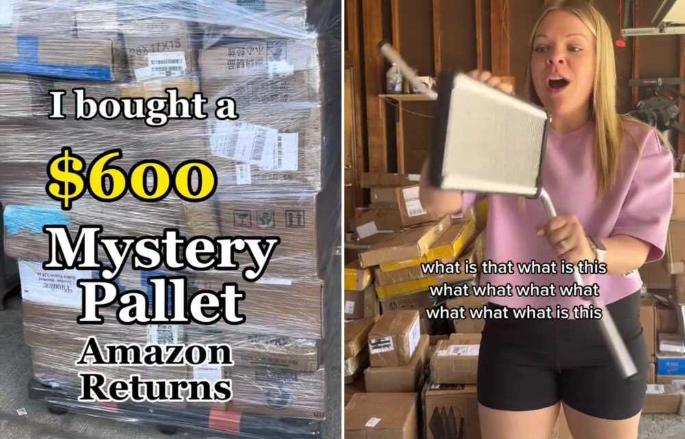 I paid £480 for an Amazon returns pallet and I am in total shock, I can’t quite believe what was inside it | The Sun