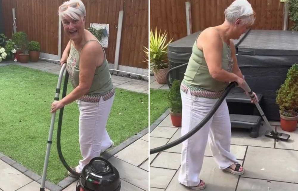 My mum has a unique way of getting her patio & garden ready for summer… apparently some people do it every other day | The Sun