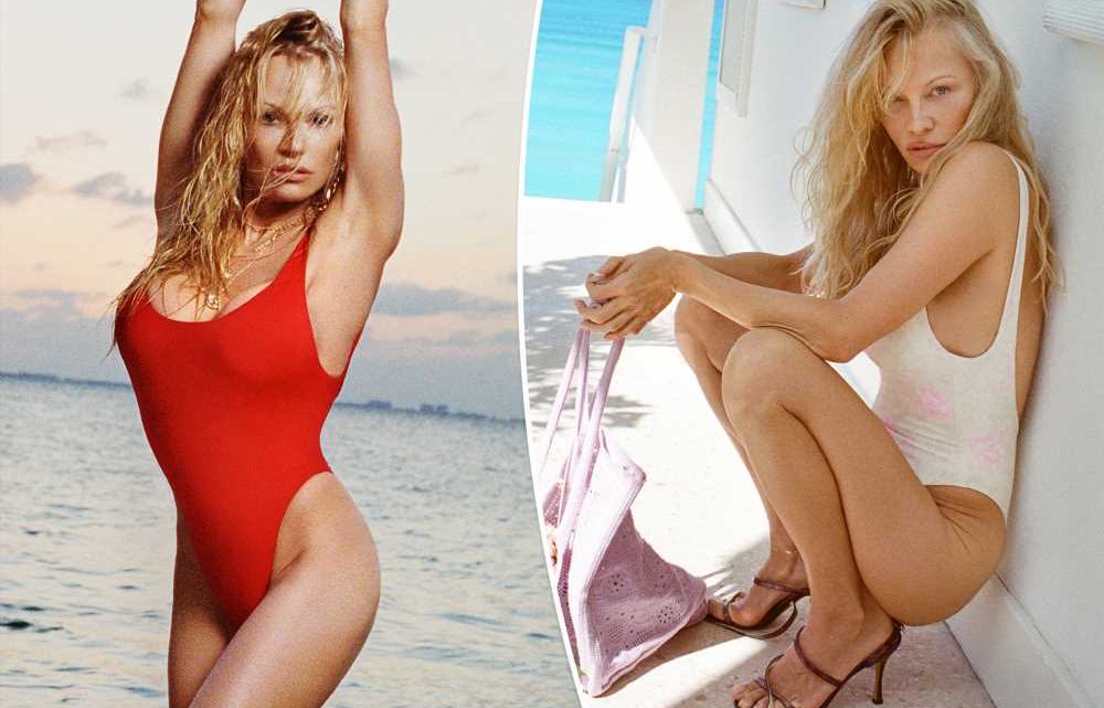 Pamela Anderson teases first swimsuit line with ‘Baywatch’-inspired one-piece