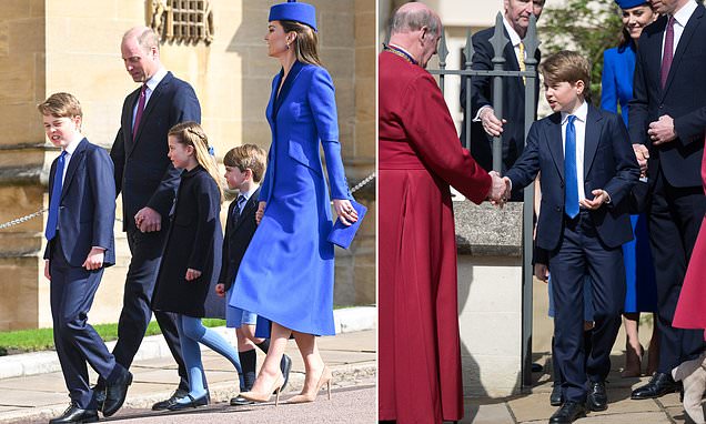Prince George led family at Easter service, says body language expert