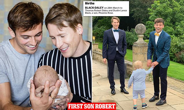 Tom Daley and Dustin Lance Black share surprise baby news