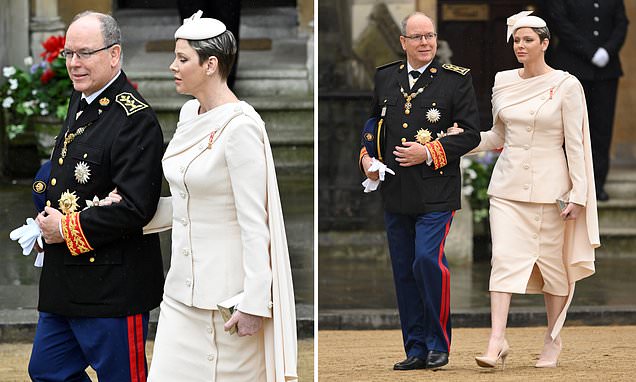 Princess Charlene and Prince Albert of Monaco cut stylish figures