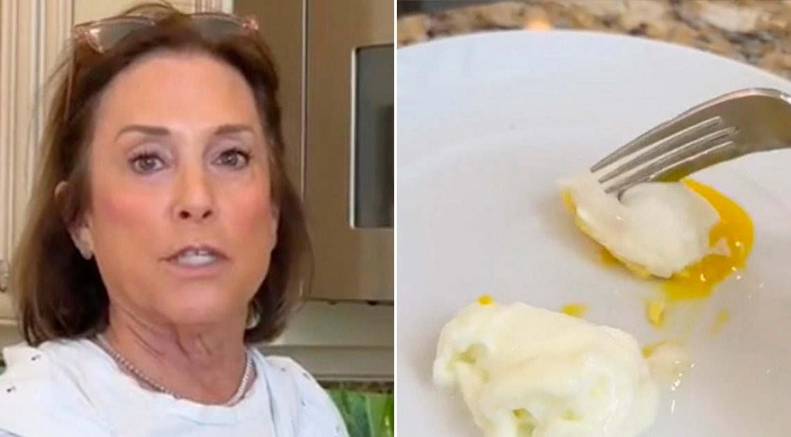 Woman shows off game-changing hack to make poached eggs using nothing but water