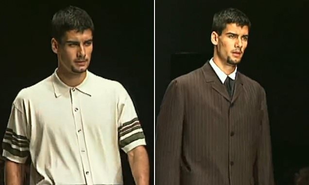Which VERY successful manager once sashayed down the catwalk?