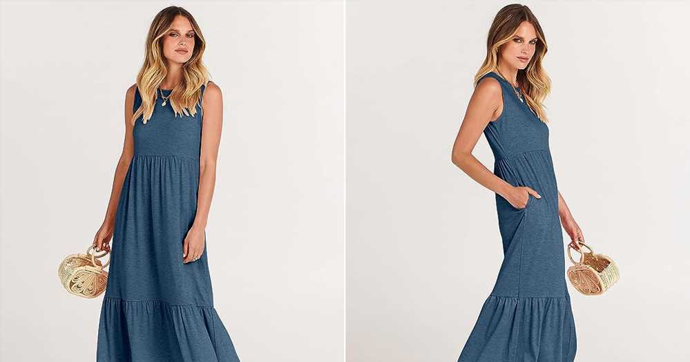 Anrabess Sleeveless Flowy Tiered Dress Is 36% Off