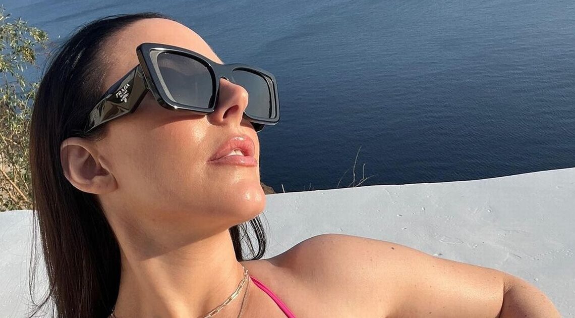 Adult star Angela White posts sea view snap – but fans are distracted by bikini