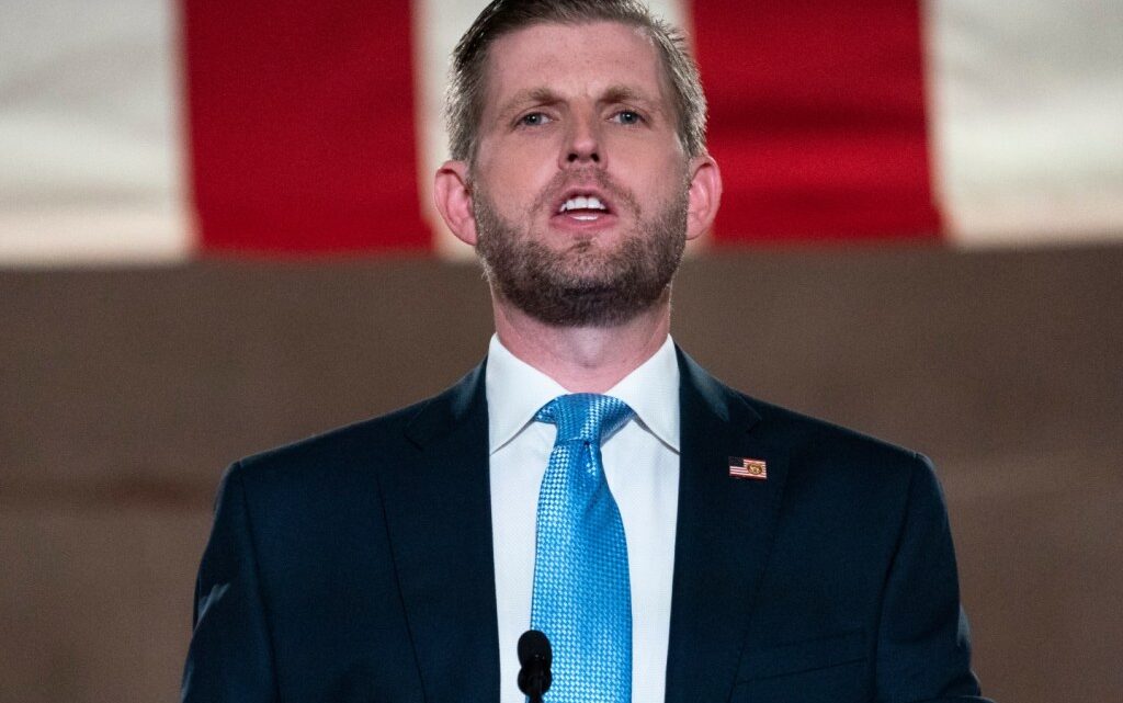 Eric Trump Is Coping with Dad Donald's Indictments By Turning To A Divisive Resource