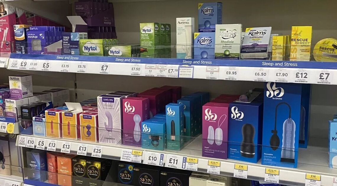 Mum ‘forced to shield son’s eyes’ as Tesco ‘displays adult toys in baby aisle’