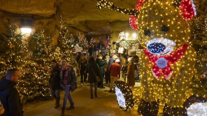 The award-winning Christmas market inside a warren of caves under a ruined castle | The Sun